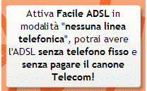 adsl nessuna linea telefonica